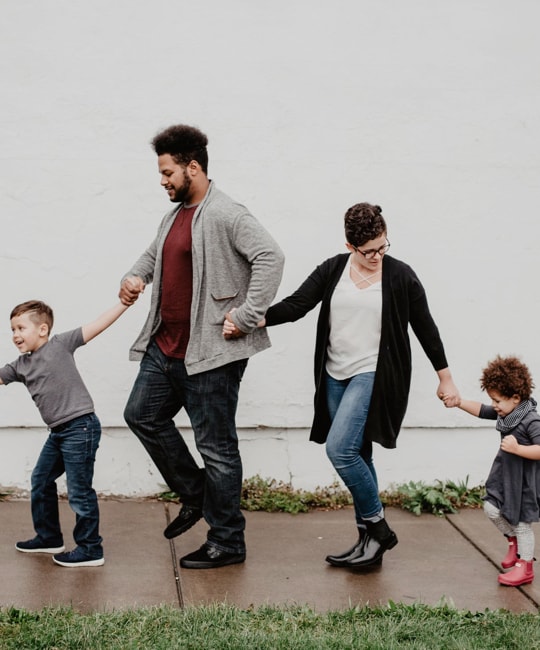 Family enjoying her time